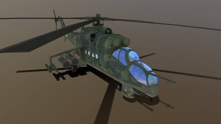 Mi-24P (USSR) – Free 3D Model STL