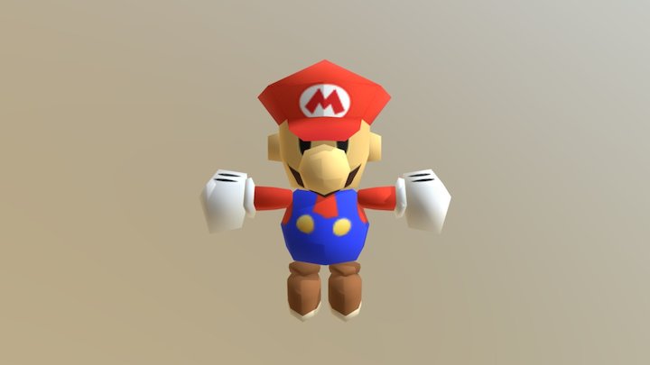 N64 Paper Mario 3D Model