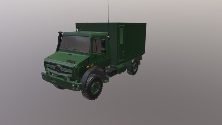 Unimog Military 4×4 all-terrain 3D Model