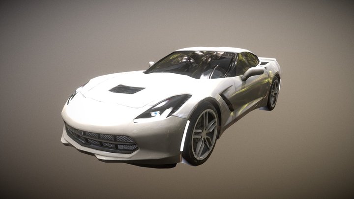 Corvette Stingray 2017 3D Model