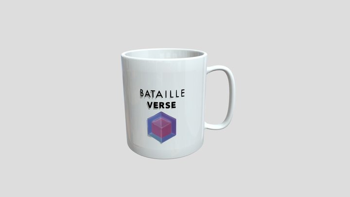 Bataille Verse Coffee Cup 3D Model