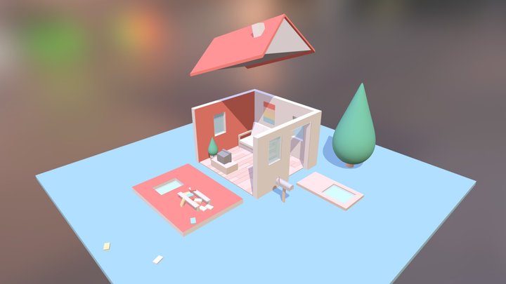 Dismantled House 3D Model