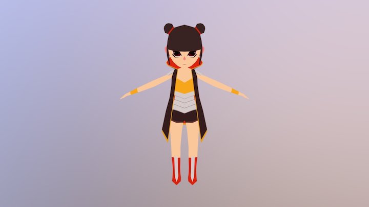Cherylynn's Lowpoly Human Model YT tutorial 3D Model