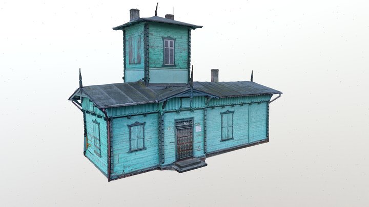 The old former water gauge building 3D Model