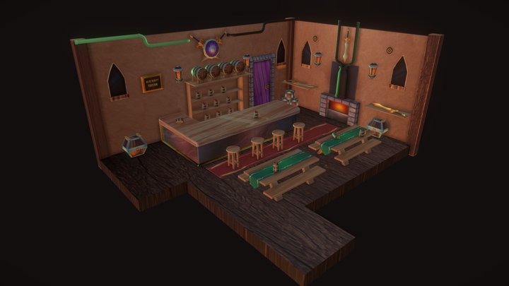 Hexcroft Tavern 3D Model