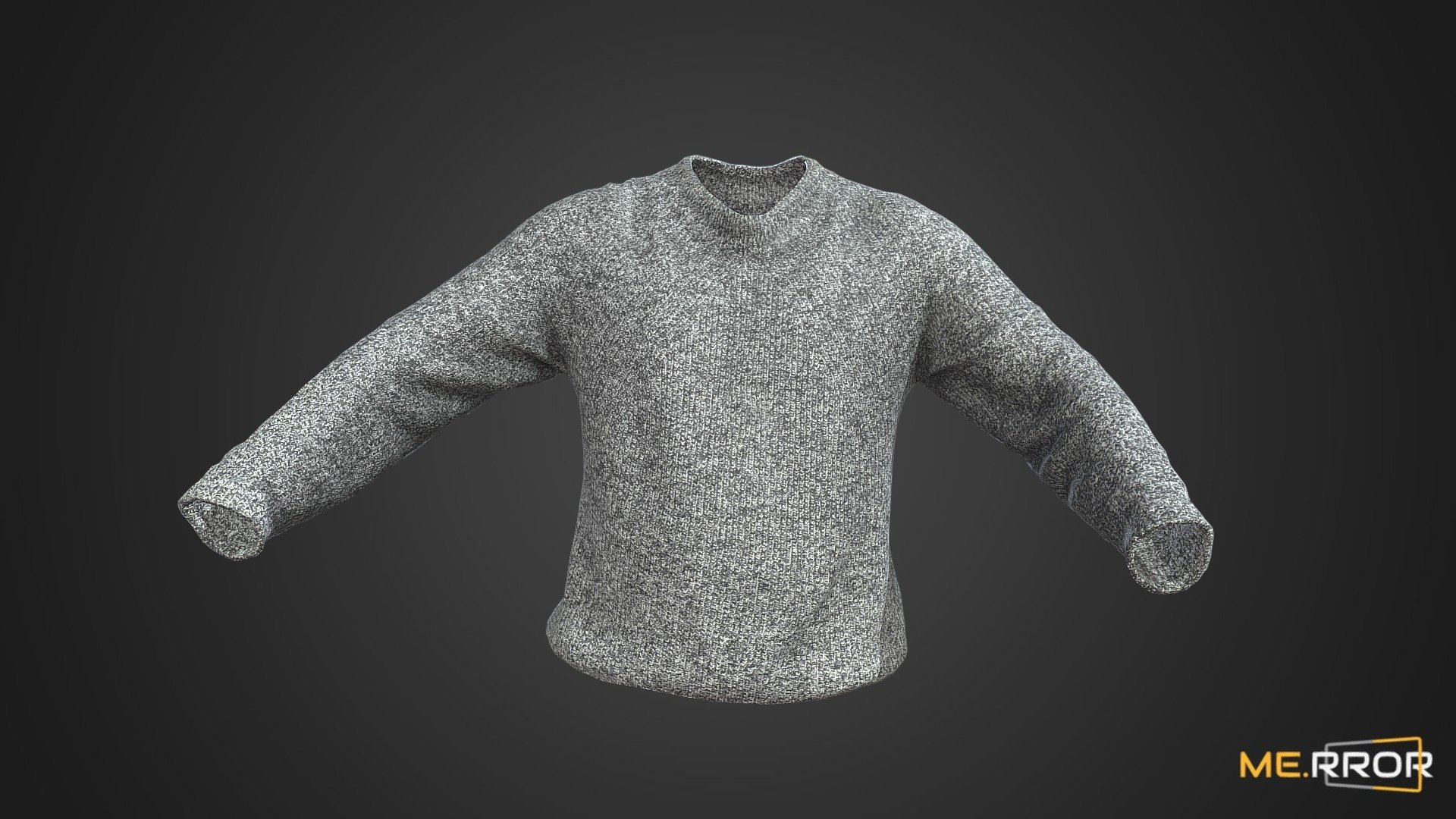 [Game-Ready] Gray Knitted Sweater - Buy Royalty Free 3D model by ME ...