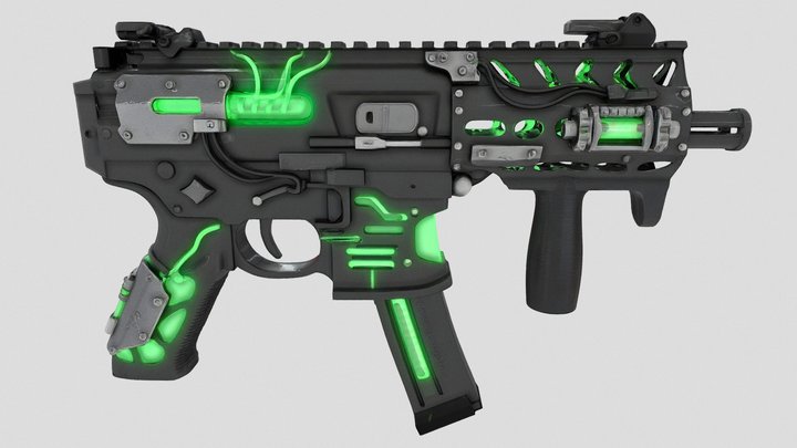 {SMG}-X-{Sidearm}-{#6} – Gratis 3D-model STL