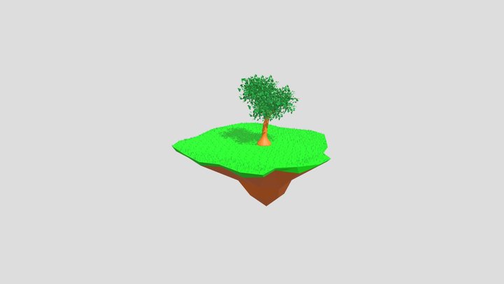 Floating Island 3D Model