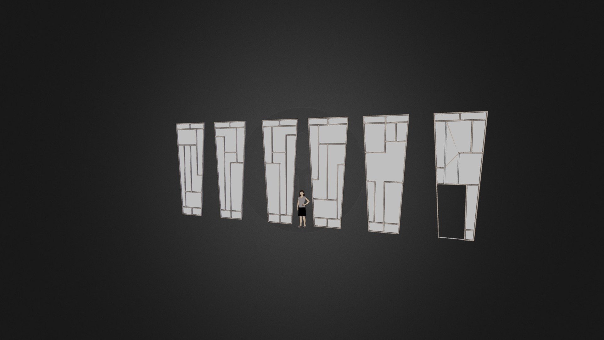 Fluted Wall System B - Code:MODD-FLUTE-B — Sketchfab embed 3D viewer