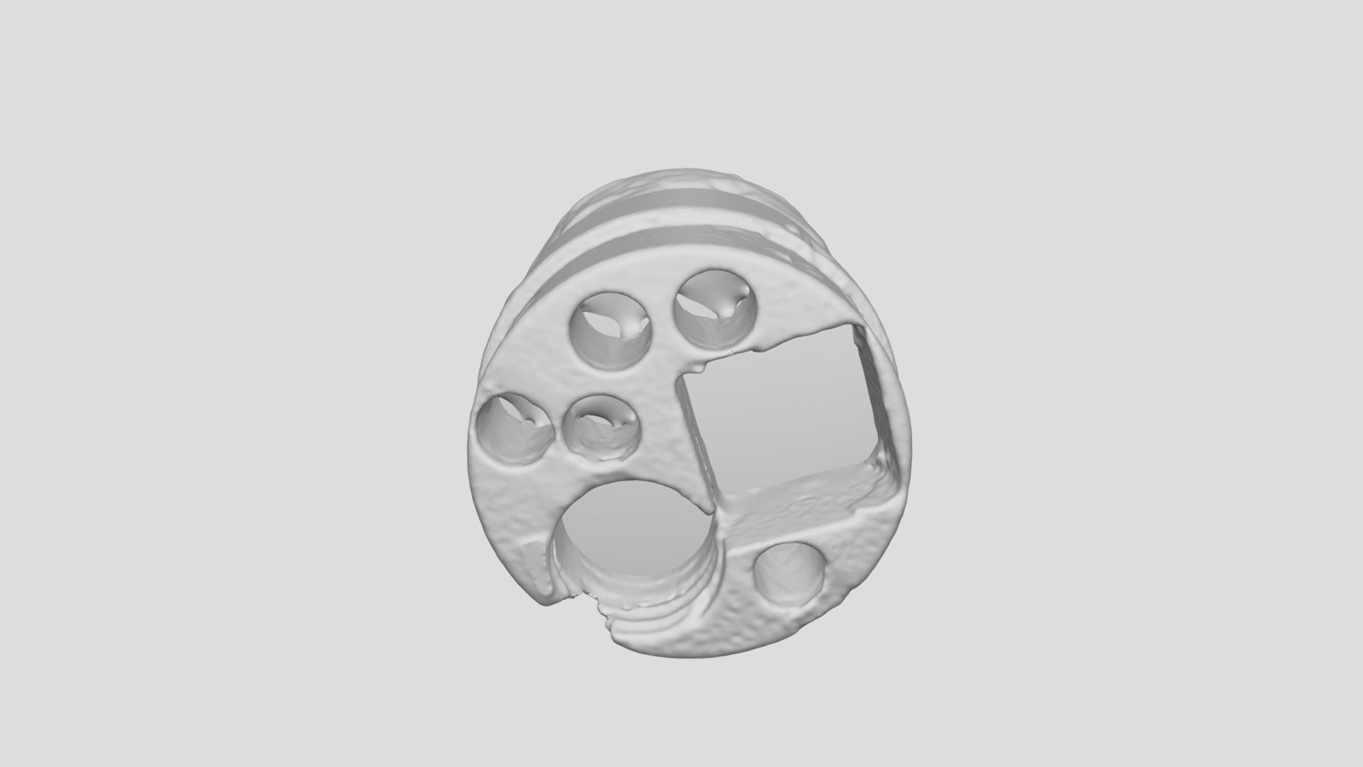 Barrel Device, Metal Body, Merged — Sketchfab embed 3D viewer