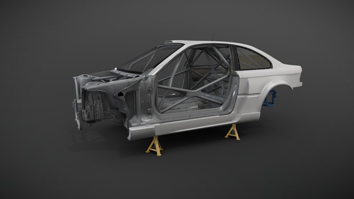 (WIP) E46 chassis 3D Model