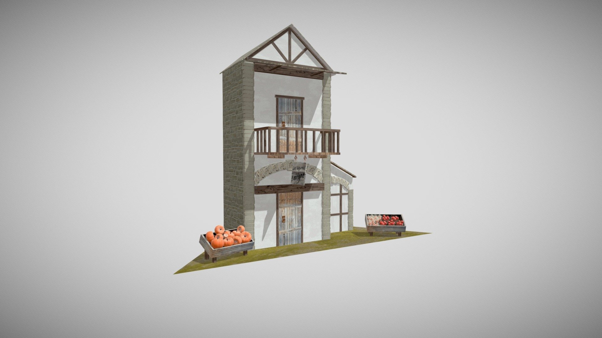 Commerce de fruits et légumes 3D model by benoit.lavigne [655e065