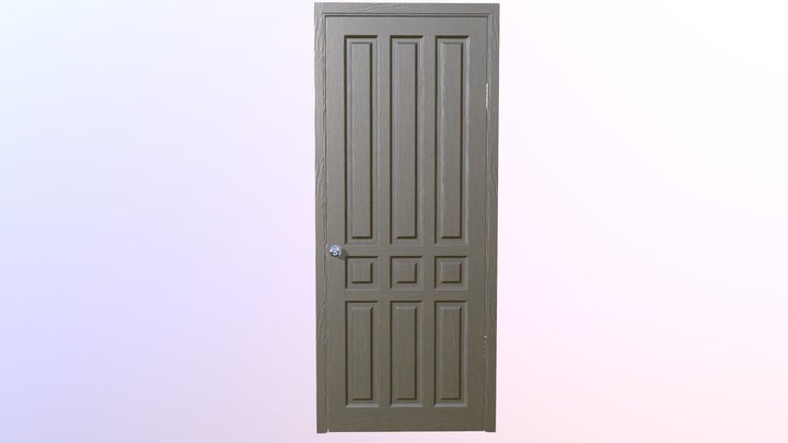 Wooden Door (old version) 3D Model