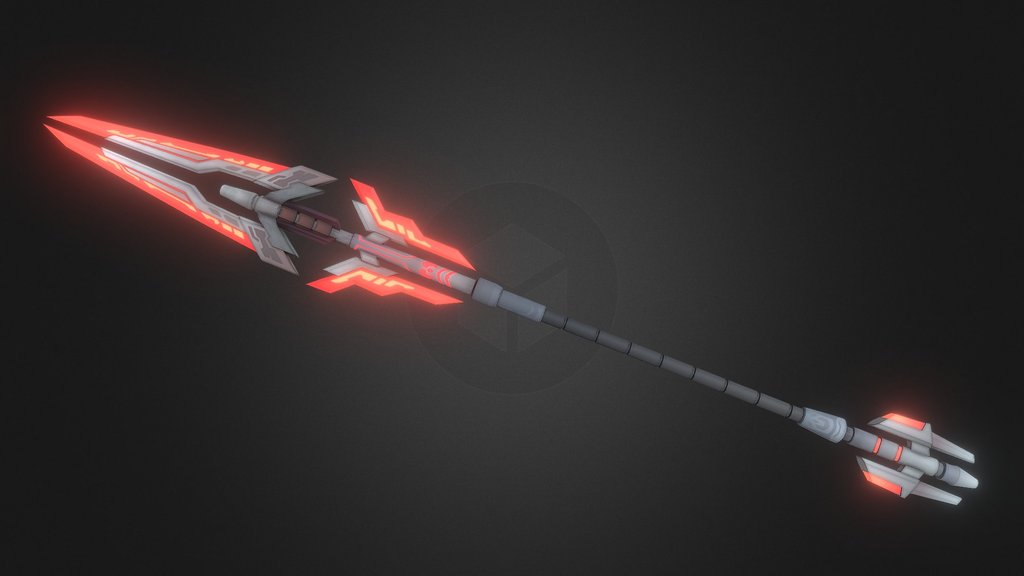 AS-Vulcan Scarlet Lance - 3D Model Stylized