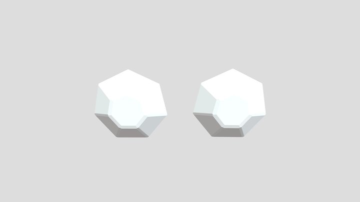 Earring_ Gems 3D Model