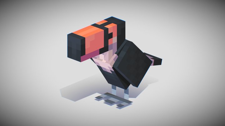 tucano - Minecraft mob design 3D Model