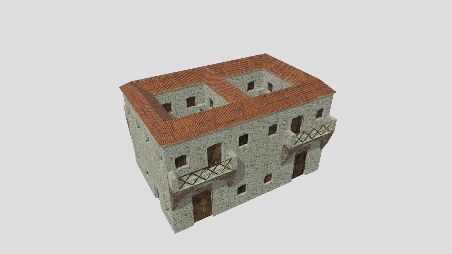 Low Poly Roman Insula 1 (WIP)