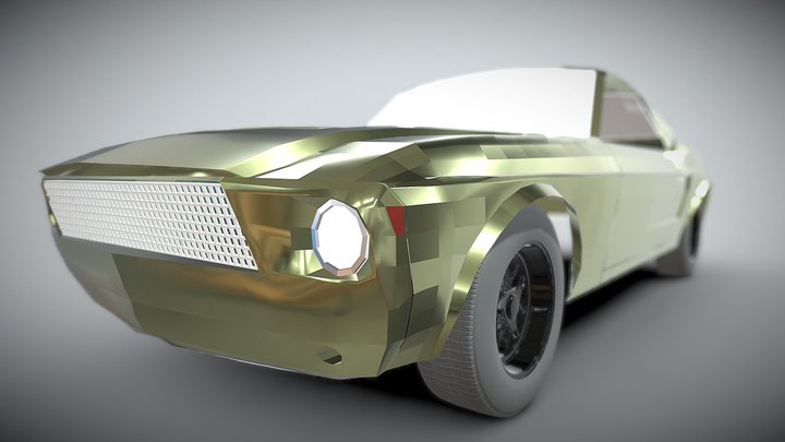 Mustang 0095-half Tire 3D Model