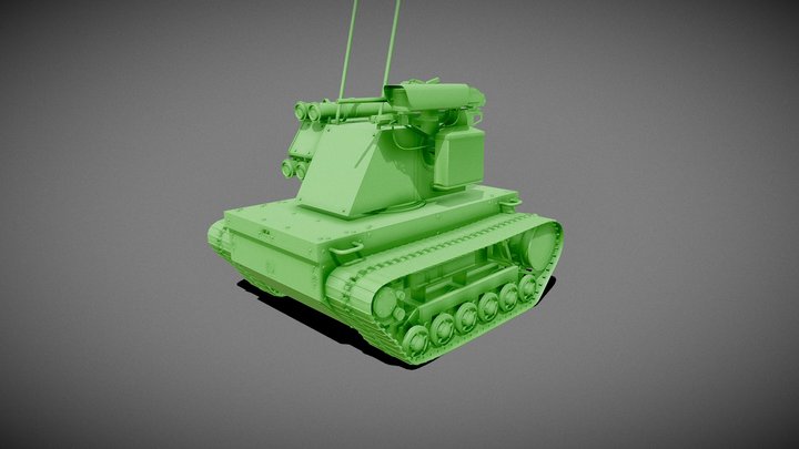 Platform M military robot Base Mesh 3D Model