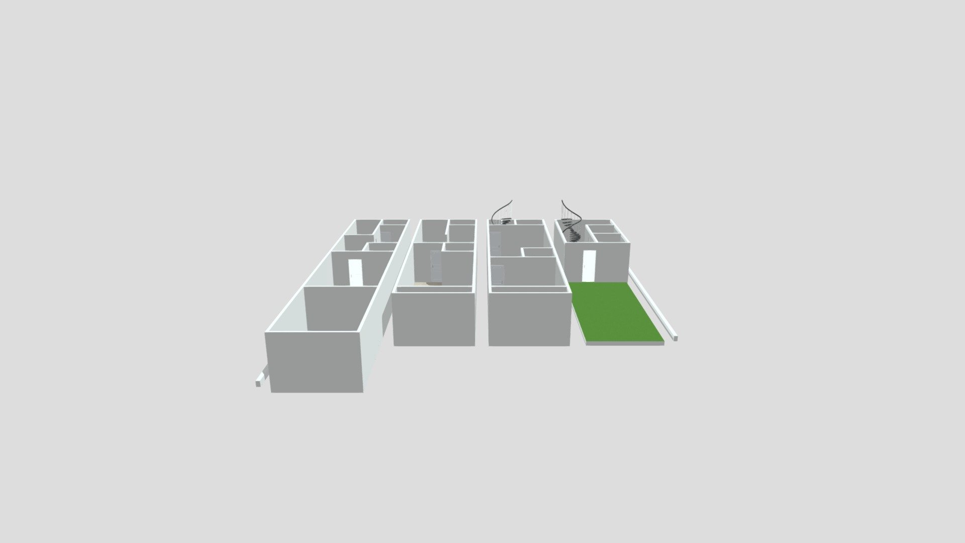House 4x21m2 3.5f v2 scheme