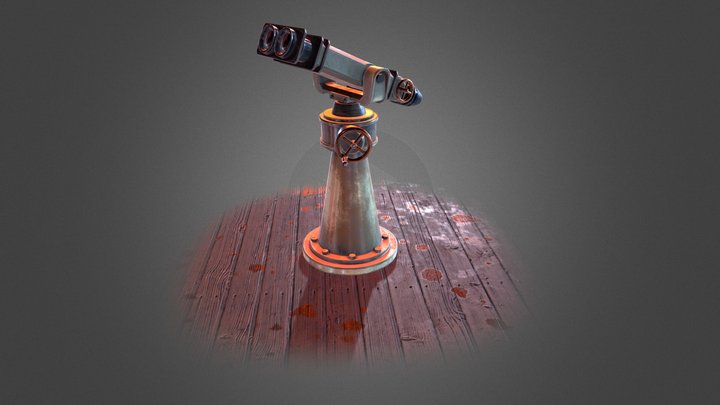 Silvana battleship binoculars (Last Exile) 3D Model