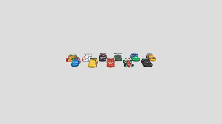 Cars_2_world_grand_prix_racers 3D Model
