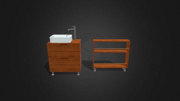 bathroom furniture 3D Model