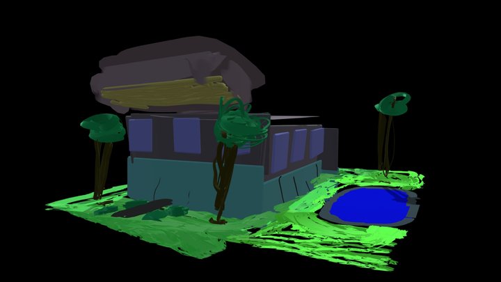 Elliott's Modern Mansion 3D Model