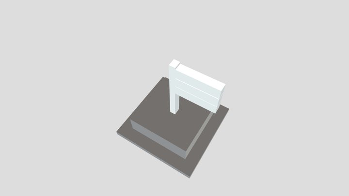 Flag Stand 3D Model