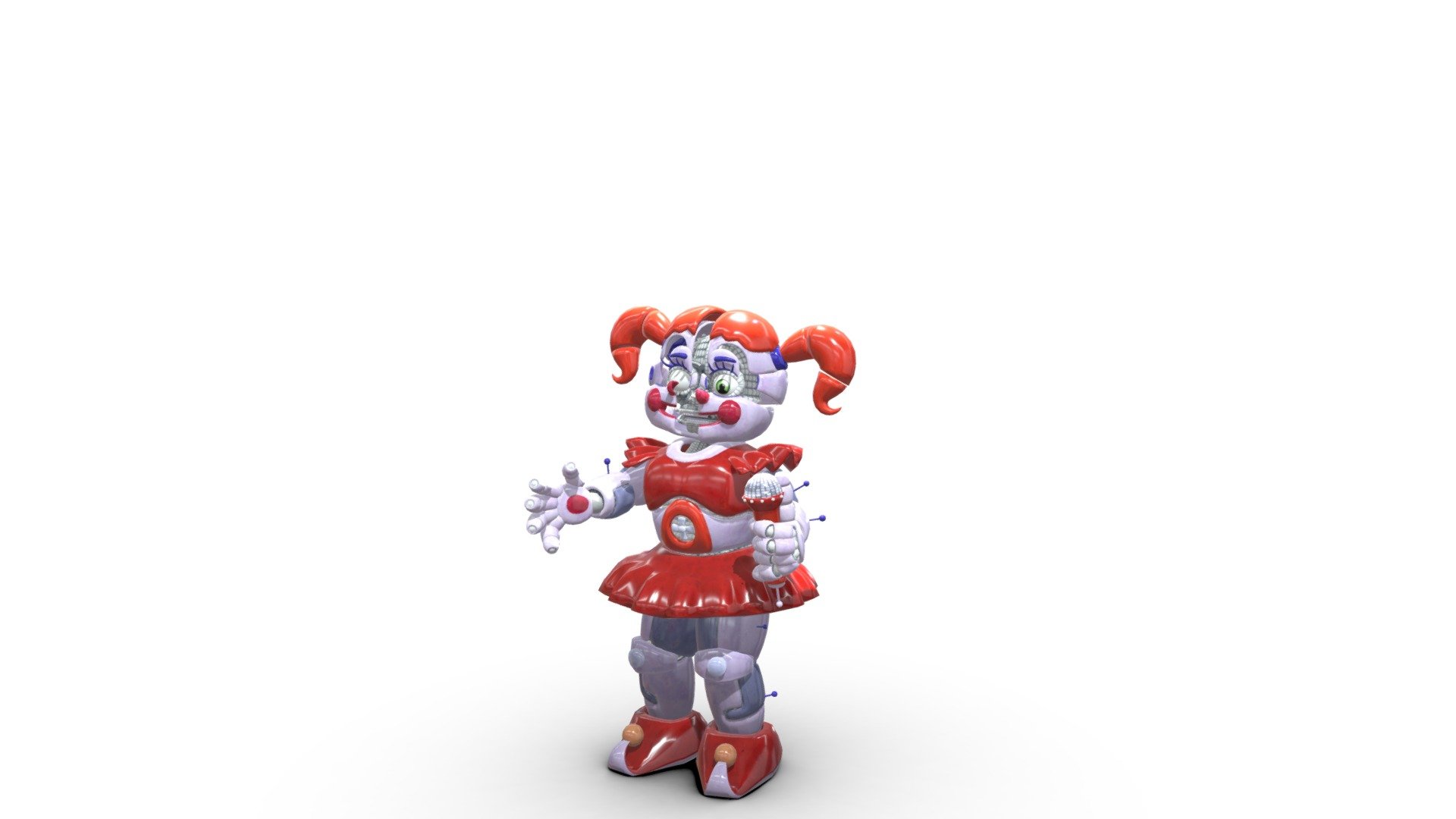 Clown Jumpscare - 3D Model Animated