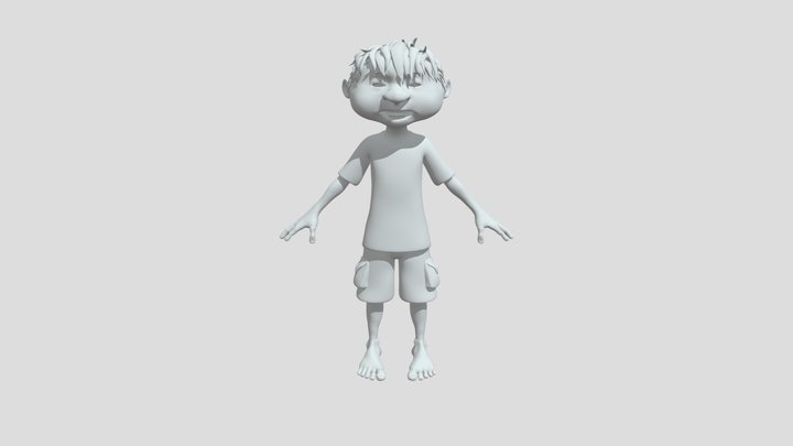 Melon Boy Draft 3D Model