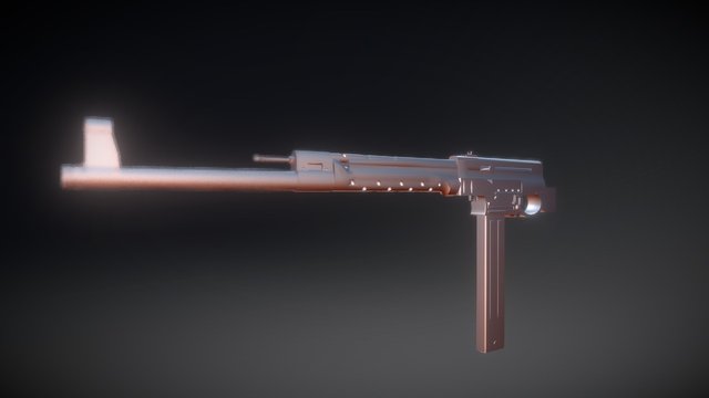MP-44 Prototype (Fictional Model) 3D Model