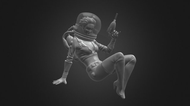Thirst Zapper Girl 3D Model