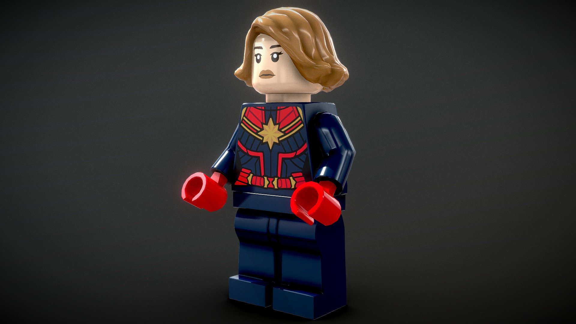 LEGO - Captain Marvel - Buy Royalty Free 3D model by Vincent Yanez  (@vinceyanez) [656d464]