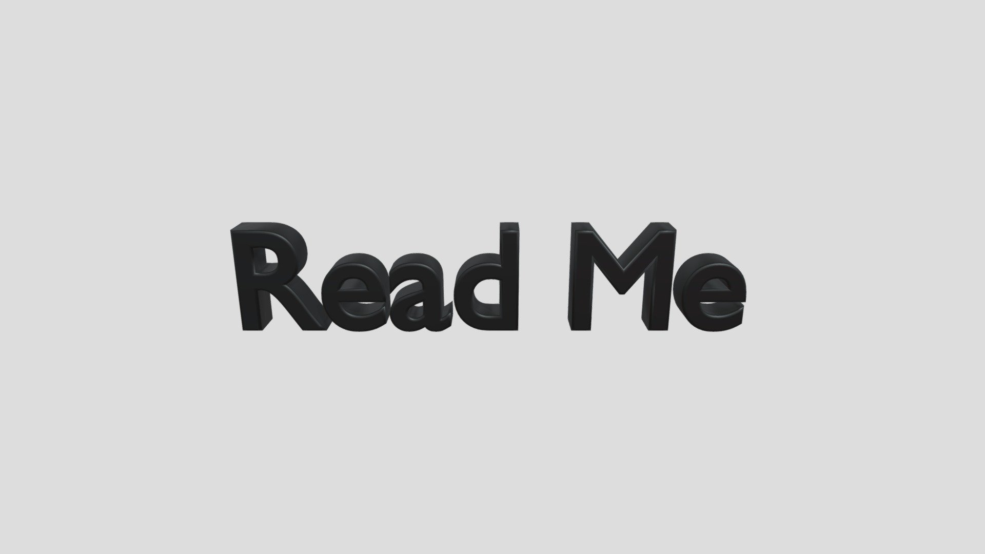 Read Me - Download Free 3D model by Enigma_15 [656d4c2] - Sketchfab