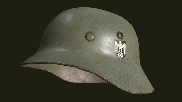 WW2 German Helmet – Gratis 3D-model STL