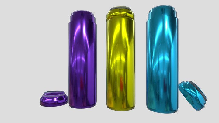 Termos De Colores 3D Model