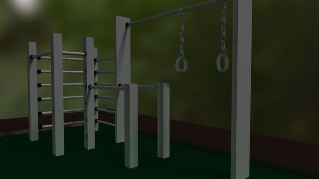Parque de Ejercicio 3D Model