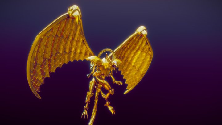 Yu-Gi-Oh! - Winged Dragon of Ra 3D Model