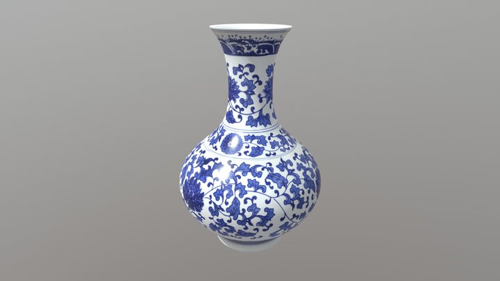 Porcelain China Vase 3D Model