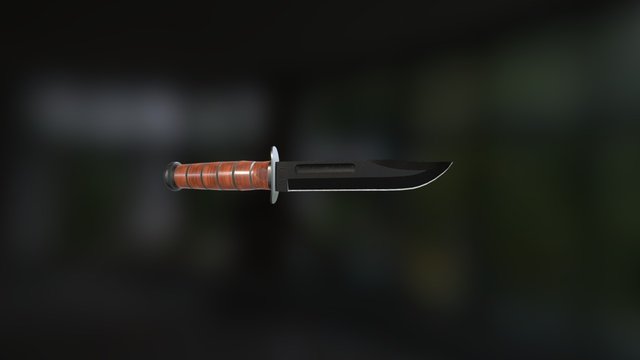 Ka-Bar Knife 3D Model