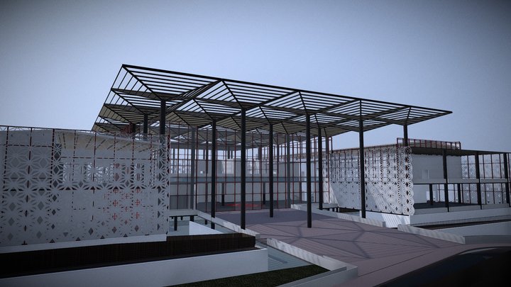 Volumen/Centro cinematográfico en Quetzaltenango 3D Model