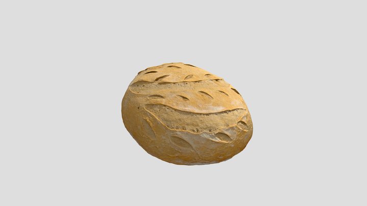 Baked Bread 3D Model