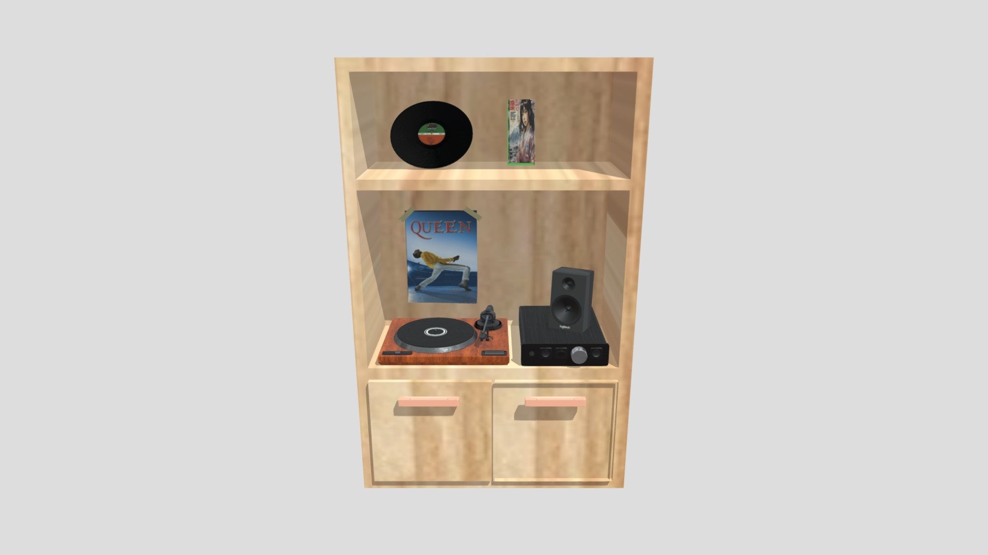 Bookshelf - Download Free 3D model by sharkdodododododo (@phil153351 ...