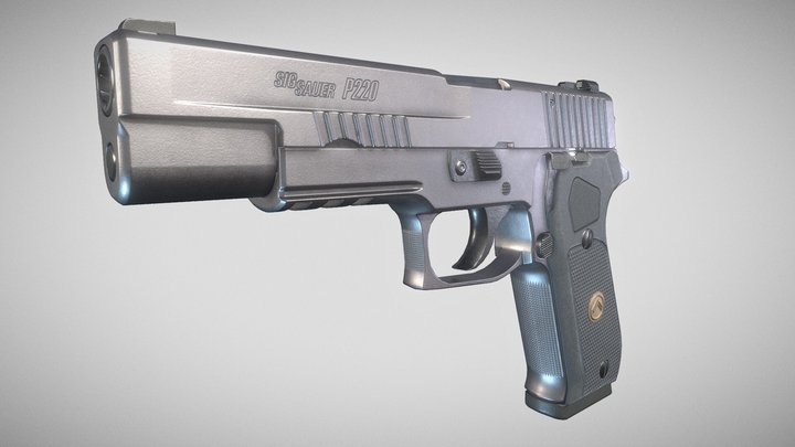 Sig Sauer P220 Legion Full-size 10mm 3D Model
