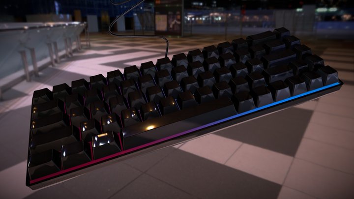 Advanced Keyboard Model 3D Model