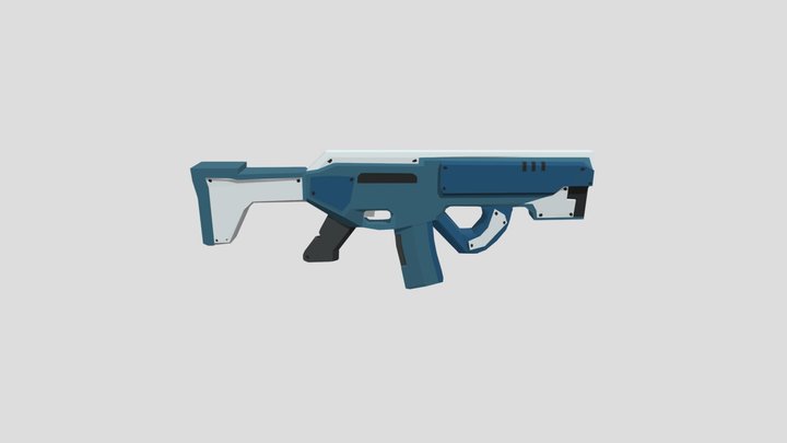 "Prismatic" Sci-fi Game Model SMG 3D Model