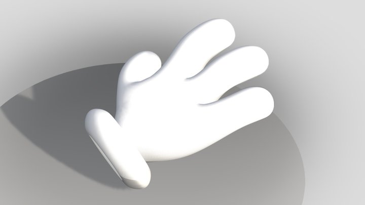 Cartoon Hand Glove #255 3D Model