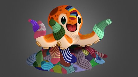 Socktopus 3D Model