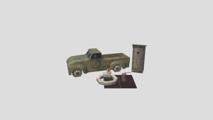 DAE 5 Finished props - Forest Loner 3D Model